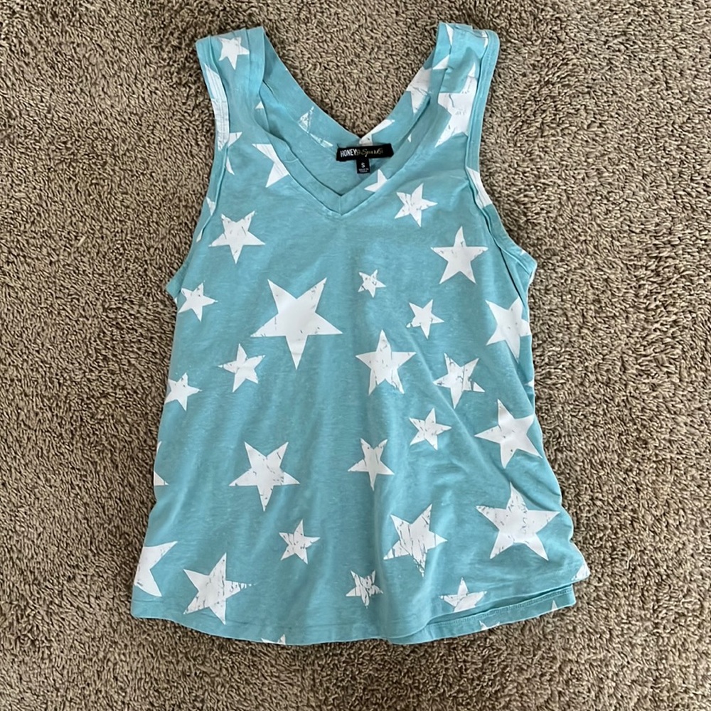 honey and sparkle tank top